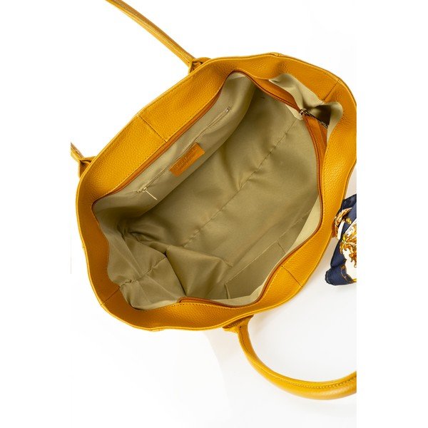 Rumena usnjena torbica Giorgio Costa Nina-image-3