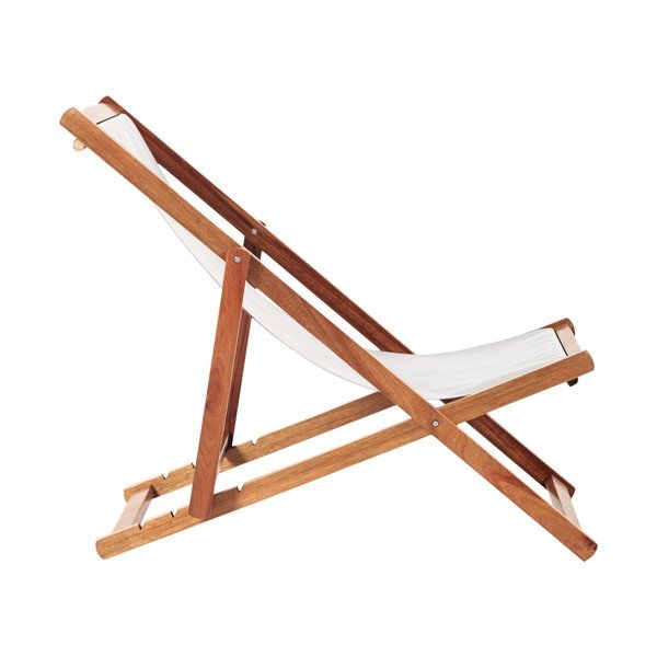 Bež/v temni naravni barvi vrtni ležalnik iz masivnega lesa Dionysus – Bonami Essentials-image-2