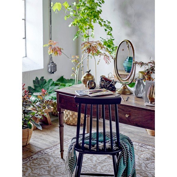 Zelena/modra odeja iz recikliranega bombaža za pred TV 160x130 cm Isnel – Bloomingville-image-4