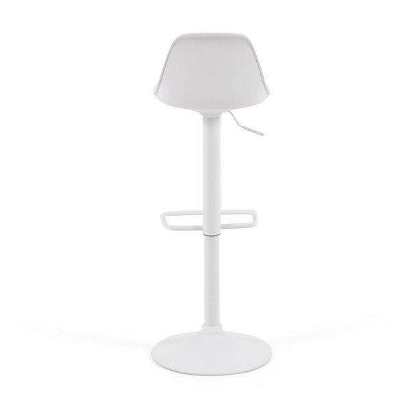 Mat bel barski stol z nastavljivo višino iz umetnega usnja (višina sedeža 60 cm) Orlando-T – Kave Home-image-3