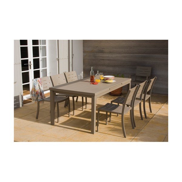 Aluminijasta vrtna miza 100x180 cm Calypso – Ezeis-image-2