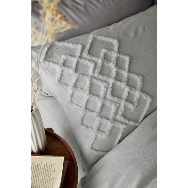 Siva bombažna posteljnina Pineapple Elephant Diamond, 200 x 200 cm-image-3