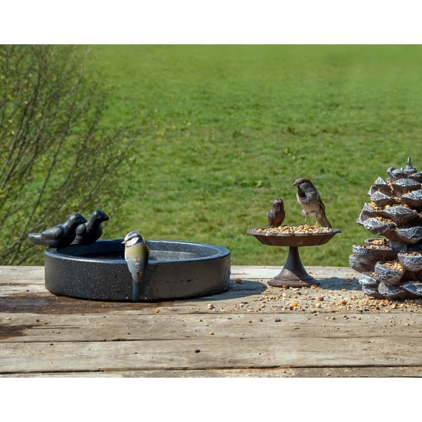 Črna keramična krmilnica za ptice Esschert Design Ave-image-2