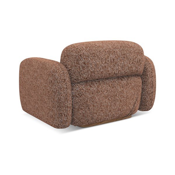 Oranžen/rjav fotelj Ailani – Makamii-image-4