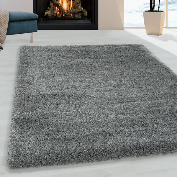 Siva preproga 80x150 cm Fluffy – Ayyildiz Carpets-image-1