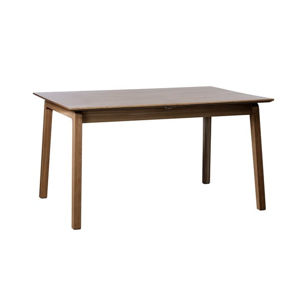 Rjava raztegljiva jedilna miza z mizno ploščo v hrastovem dekorju 95x200 cm Bari – Unique Furniture-image-2