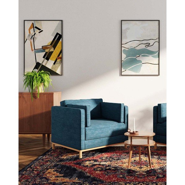Temno moder fotelj Celerio – Ame Yens-image-1