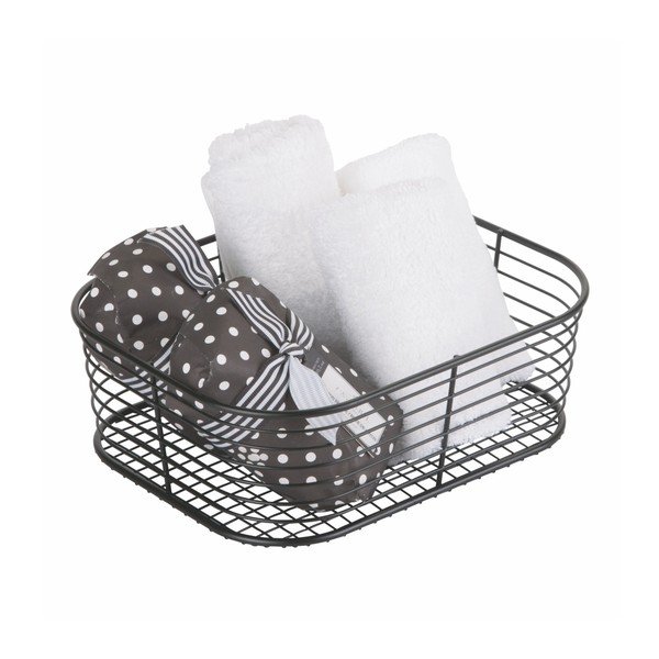 Črna košara za shranjevanje iDesign Vienna, 23,8 x 18,4 cm-image-3
