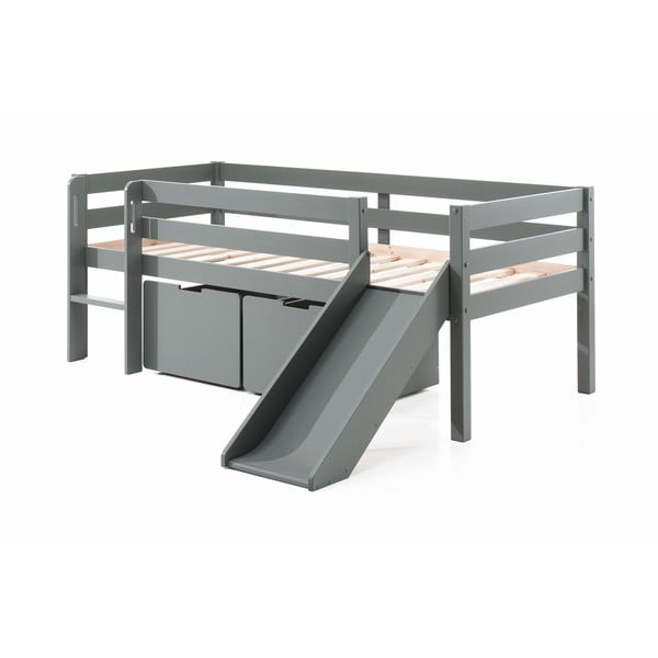 Sivi otroški predali za pod posteljo 2 ks Pino – Vipack-image-2