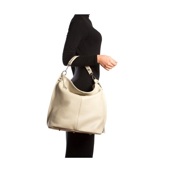 Usnjena torbica Isabella Rhea 1152 Beige-image-2