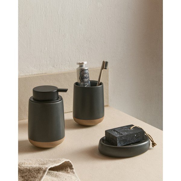 Temno siv keramičen podstavek za milo Silma – Kave Home-image-2