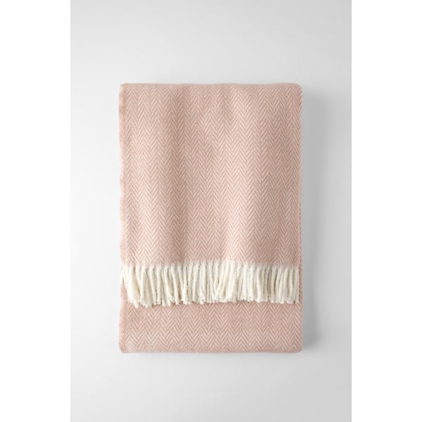 Rožnata pletenina z bombažem Euromant Skyline, 140 x 180 cm