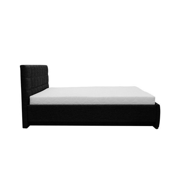 Črna zakonska postelja Mazzini Beds Dream, 160 x 200 cm-image-2