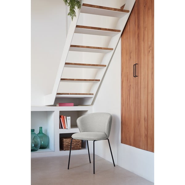 Svetlo sivi oblazinjeni jedilni stoli v kompletu 2 ks Add – Teulat-image-1