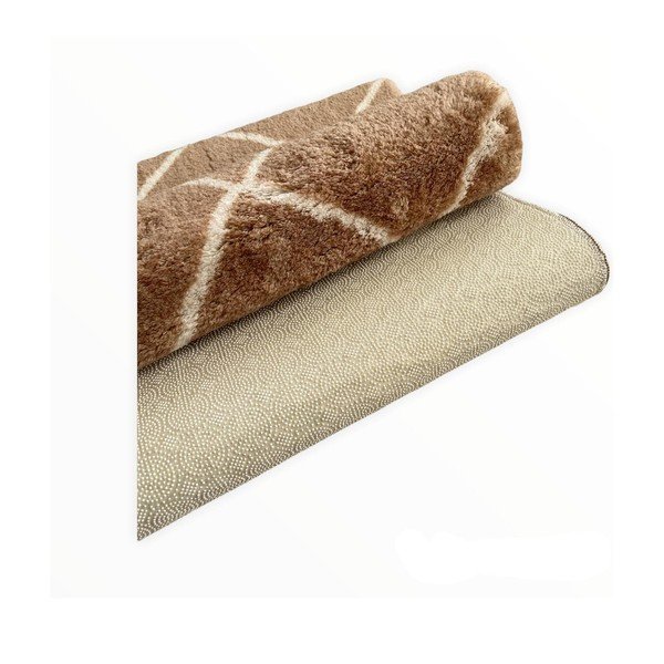 Rjava kopalniška preproga 50x80 cm Diamond – Mila Home-image-1