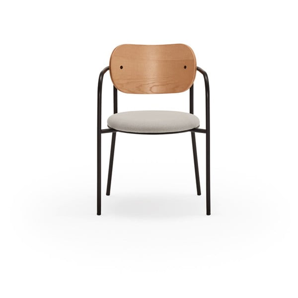 Siv jedilni stol v hrastovem dekorju Eclipse - Teulat-image-3