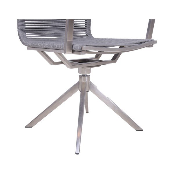 Siv kovinski vrtni stol Rubiera – Garden Pleasure-image-3