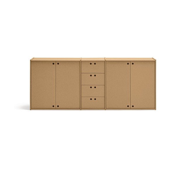 Komoda v naravni barvi 197x80x40 cm Wally – Teulat