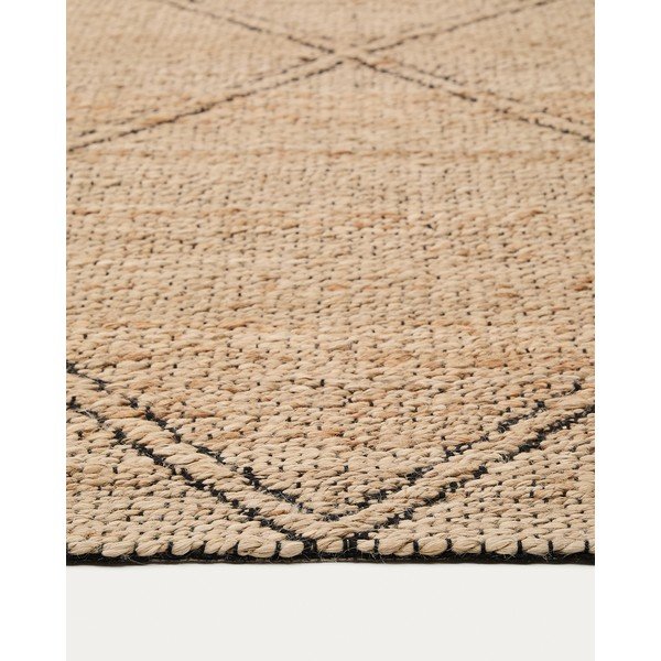 Ročno tkana preproga iz jute v naravni barvi 200x300 cm Vallalta – Kave Home-image-2