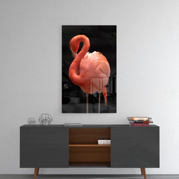 Steklena slika Insigne Flamingo-image-1