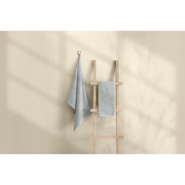 Svetlo modre bombažne in kopalne brisače v kompletu 2 kos - Foutastic-image-3