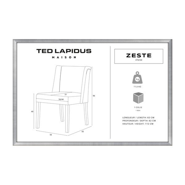 Zeleni stol s črnimi bukovimi nogami Ted Lapidus Maison Zeste-image-3