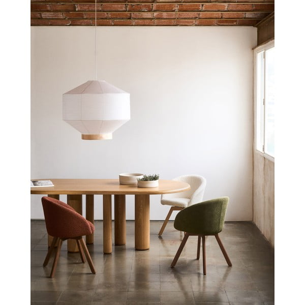 Jedilna miza v jesenovem dekorju 105x220 cm Mailen – Kave Home-image-1