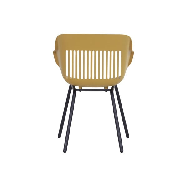 Oker rumeni plastični vrtni stoli v kompletu 2 ks Jill Rondo – Hartman-image-4