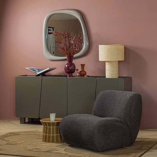 Keramična okrogla stranska mizica ø 38 cm Plu – WOOOD-image-2