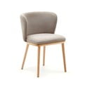 Svetlo rjav oblazinjen jedilni stol Ciselia – Kave Home