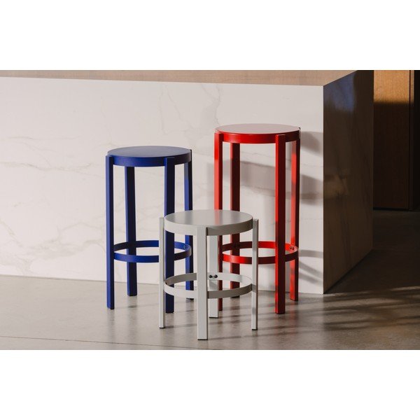 Črn jeklen barsko stol (višina sedeža 65 cm) Doon – noo.ma-image-2