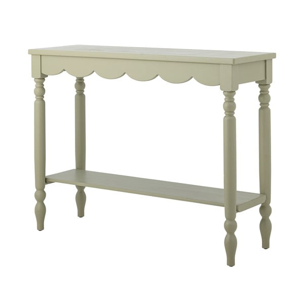 Svetlo zelena stranska mizica iz masivnega bora 36x106 cm Salla – Bloomingville-image-4