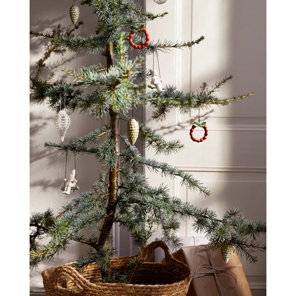 Porcelanast okrasek za jelko Pine Cone – Kähler Design-image-3