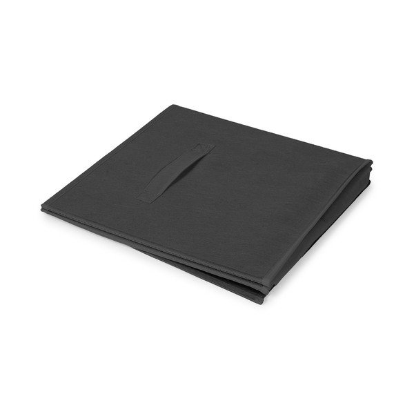 Črna tekstilna škatla za shranjevanje 31x31x31 cm – Compactor-image-3
