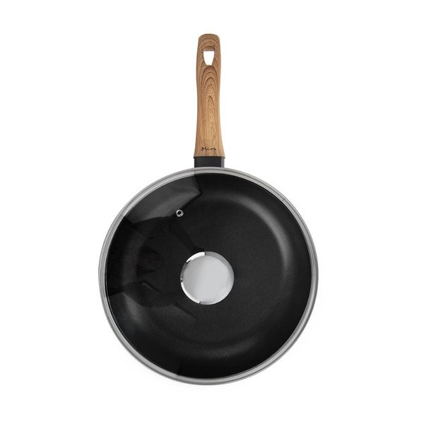 Aluminijasta posoda s pokrovom Orion Grande Wooden, ø 28 cm-image-3