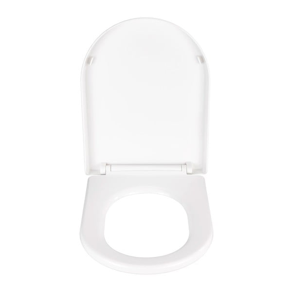 Bela WC deska z enostavnim zapiranjem Wenko Calla, 47 x 35,5 cm-image-2