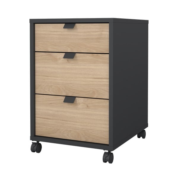 Antracitno siva/naravna omarica v hrastovem dekorju 41x61 cm Sign – Tvilum-image-4