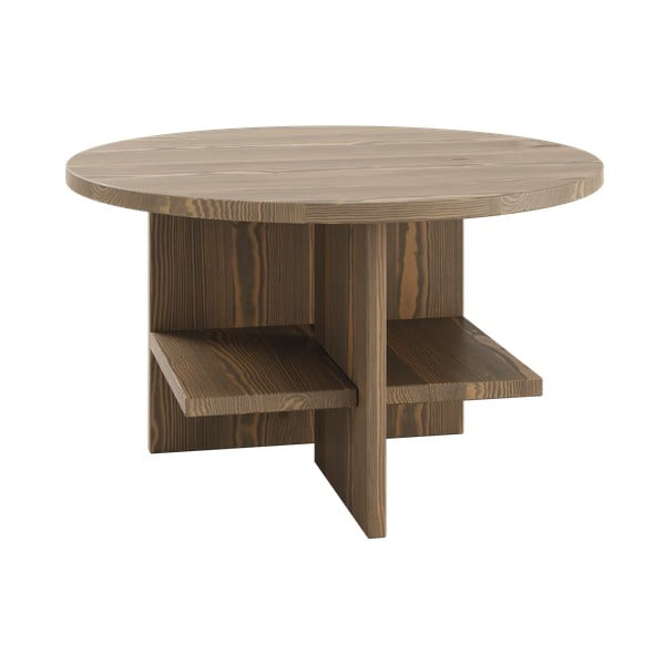 Rjava okrogla mizica Rondure - Karup Design