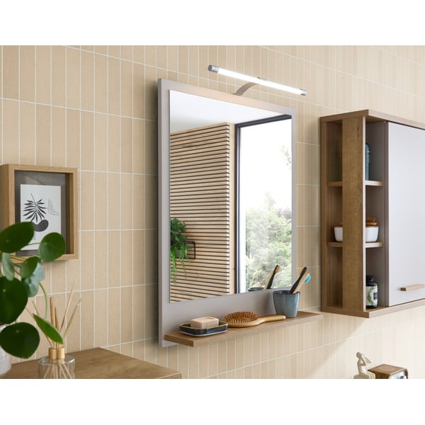 Stensko ogledalo s polico 60x74,5 cm Quickset 966 – Pelipal-image-1