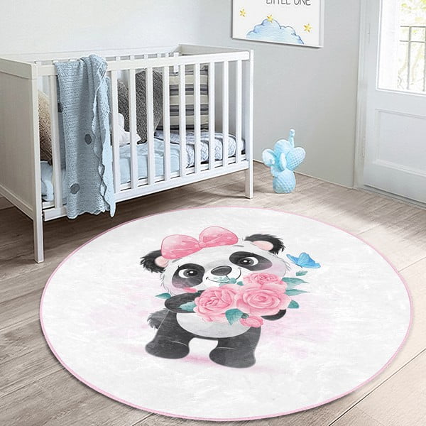 Bela otroška preproga ø 100 cm Comfort – Mila Home-image-2