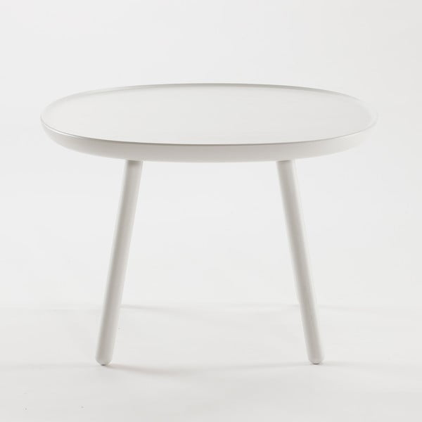 Bela kavna mizica iz masivnega lesa EMKO Naïve, ø 64 cm-image-3