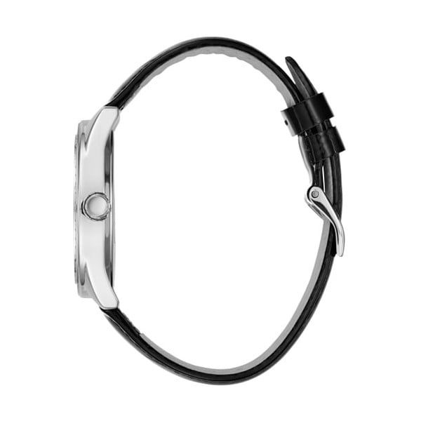 Ženska ura s črnim usnjenim pasom Guess W0884L3-image-2