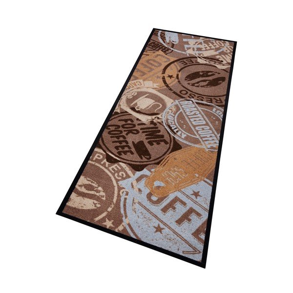 Rjav kuhinjski tekač Zala Living Coffee Stamp, 50 x 150 cm-image-1