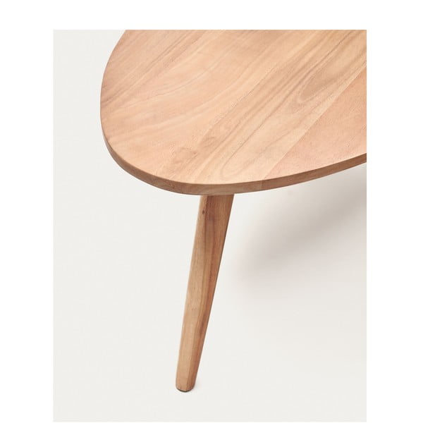 Mizica iz masivne akacije v naravni barvi 60x110 cm Eluana – Kave Home-image-3