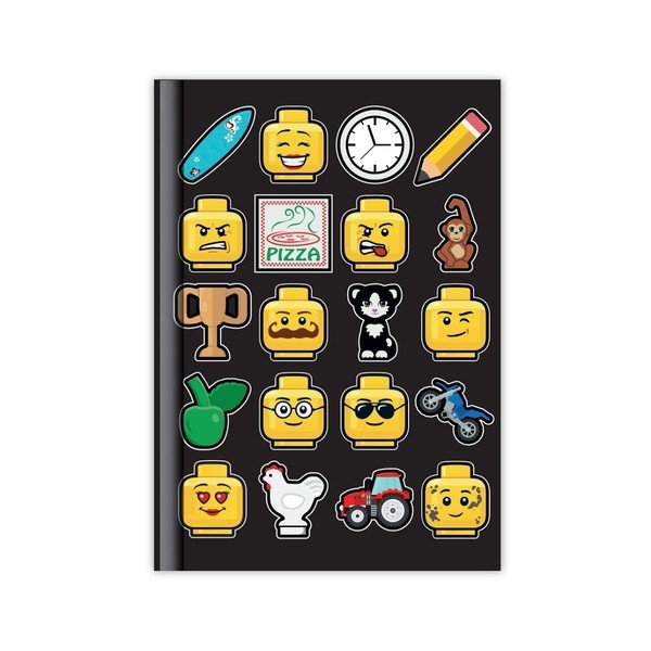 LEGO® Ikonični črni dnevnik, 96 strani