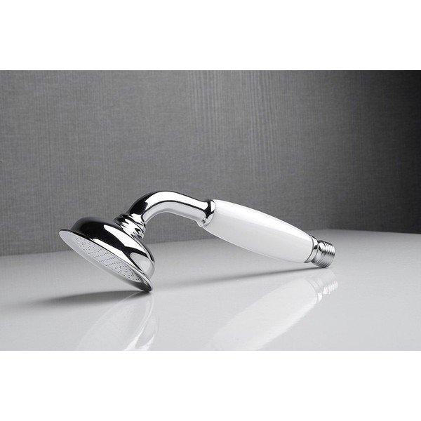 Medeninasta tuš ročka v sijajno srebrni barvi ø 7 cm Epoca – Sapho-image-1