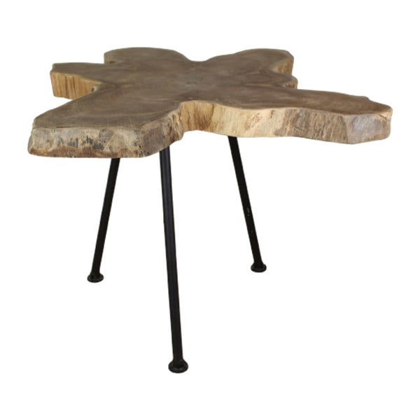 Miza za kavo z vrhom iz tikovine HSM kolekcija Doff, ⌀ 50 cm