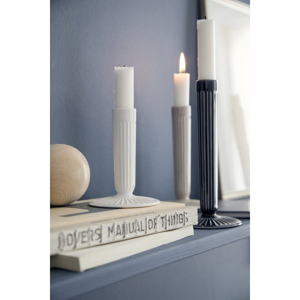 Svečnik iz bele keramike Kähler Design Hammershoi, višina 12 cm-image-1
