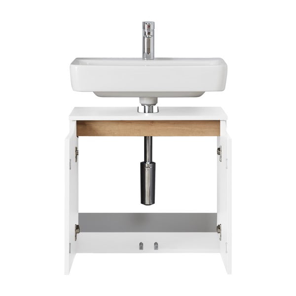 Bela nizka stenska omarica brez umivalnika 60x53 cm Set 857 – Pelipal-image-3