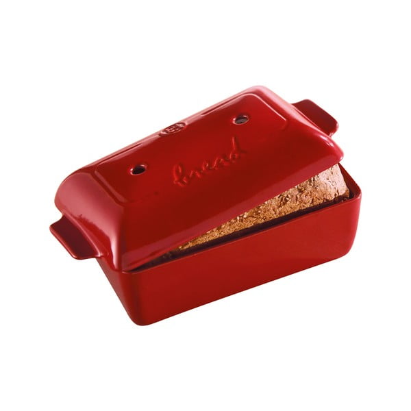 Rdeč kvadratni pekač za kruh Emile Henry